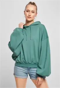 Women's bio oversized terry sweatshirt with a pale liner