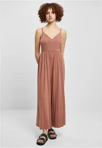 Women's Terracotta Modal Spaghetti Jumpsuit