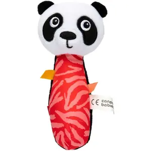 Canpol babies BabiesBoo Sensory Toy with Squeaker pískací hračka Panda 1 ks