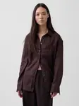 Dámska oversized košeľa z ľanu GAP