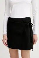 Sukně Herskind Yana černá barva, mini, 5555190