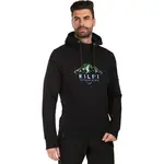 KILPI NORTHEN Pánská bavlněná mikina s kapucí, černá, velikost