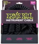 Ernie Ball 30' Coil Cable Straight/Straight Black