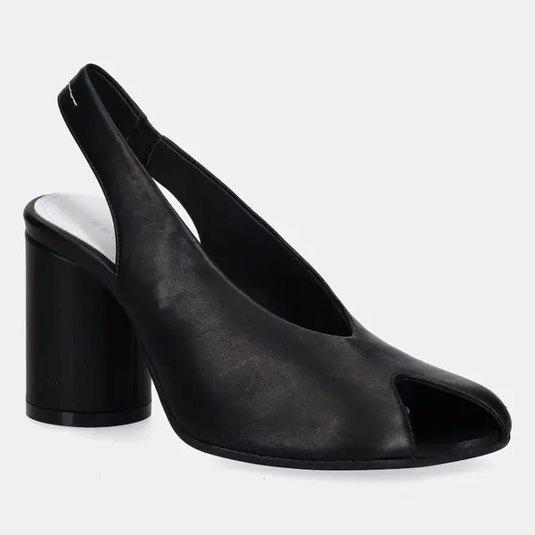 Kožené sandály MM6 Maison Margiela černá barva, S66WP0104