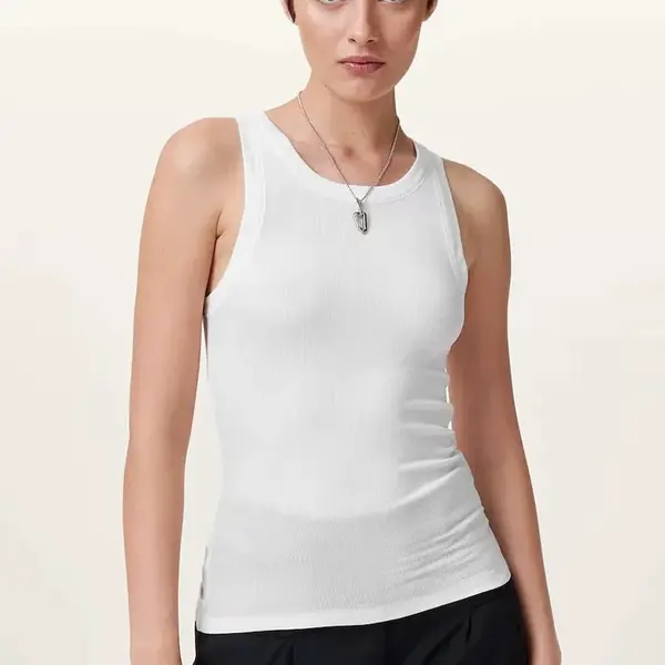 Top AllSaints RINA dámský, bílá barva, W235JB