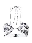 Karl Lagerfeld Bikinový top  čierna / biela