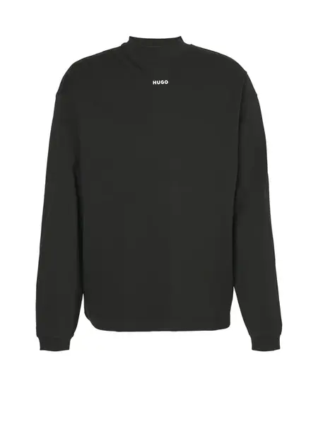 HUGO Tričko 'Dapaso'  čierna / biela