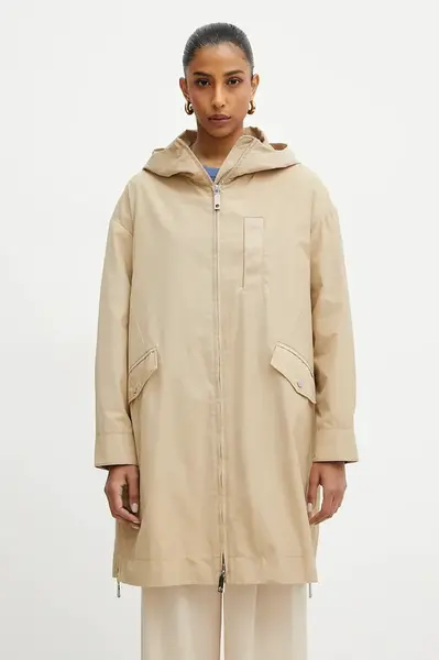 Bunda MAX&Co. béžová barva, přechodná, 2516081023200