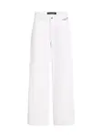 Karl Lagerfeld Plisované rifle  biela
