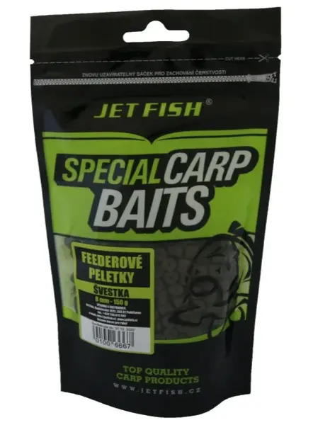Jet fish feederové pelety 8 mm 150 g - švestka