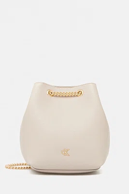 Kabelka Calvin Klein béžová barva, LV04F3214G