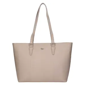 Dámska kožený kabelka Lagen Taís - tmavo béžová