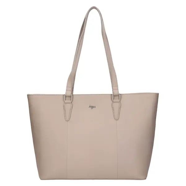 Dámska kožený kabelka Lagen Taís - tmavo béžová