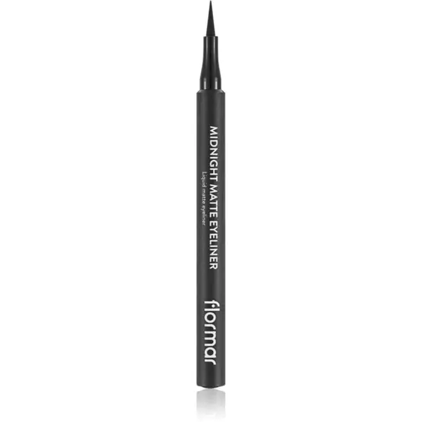 flormar Midnight Matte Eyeliner linka na oči ve fixu s matným efektem odstín 01 Black 1,2 ml