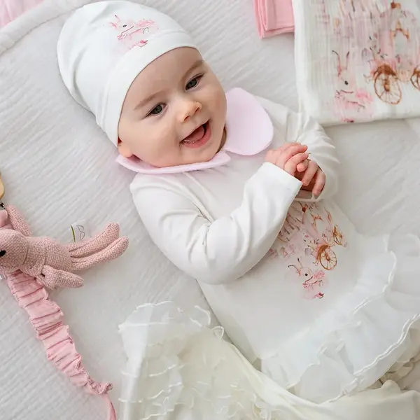 Dětská čepice Jamiks TEONA béžová barva, z tenké pleteniny, JLH041