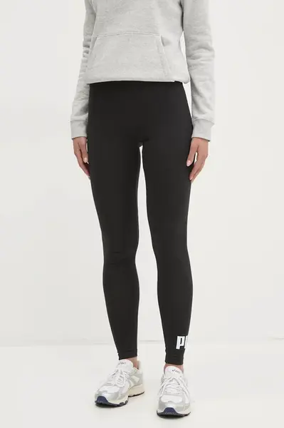 Legíny Puma dámské, černá barva, s potiskem, 682426