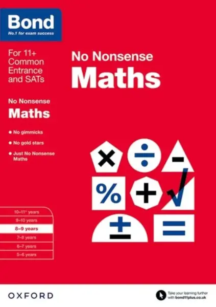 Bond: Maths: No Nonsense - Lindsay Sarah, Bond 11+