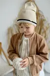 Dětská čepice Jamiks TYLER béžová barva, z tenké pleteniny, JWH042