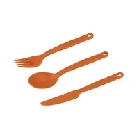 Sea to summit Camp Cutlery Set 3pcs. burnt orange Cestovní příbor