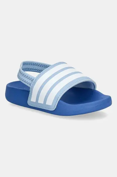 Dětské pantofle adidas ADILETTE ESTRAP modrá barva, JR5327