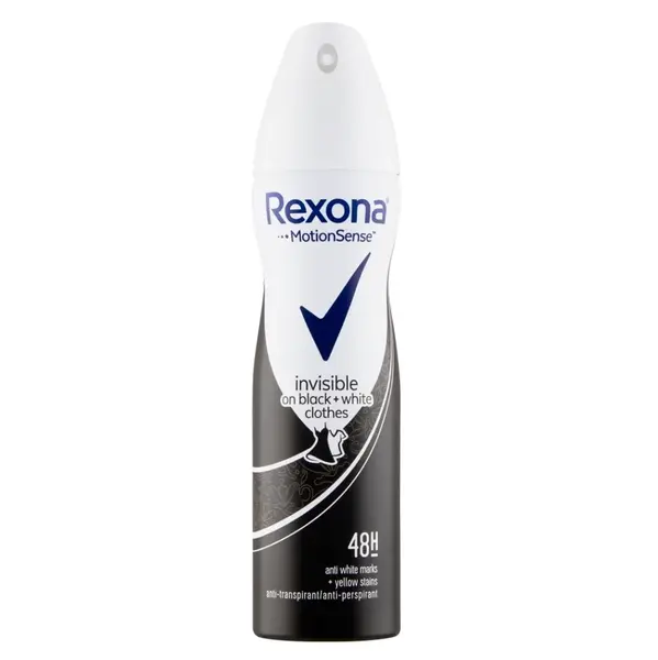 REXONA Invisible on Black + White Clothes Antiperspirant sprej 150 ml