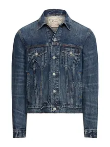Polo Ralph Lauren Prechodná bunda  modrá denim
