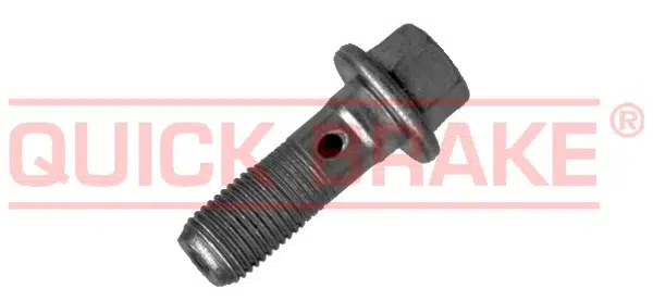 QUICK BRAKE Šroub dutý, upevňovací M10x1, délka 37 mm, tzv. banjo šroub, na brzdy