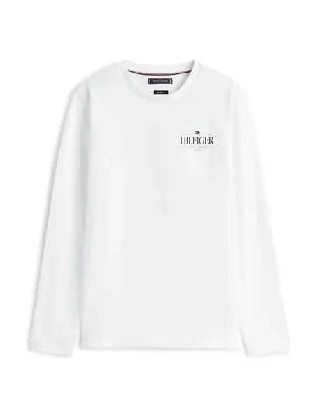 TOMMY HILFIGER Tričko  tmavomodrá / červená / biela