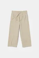 Dětské kalhoty United Colors of Benetton béžová barva, hladké, 4T48CF04D