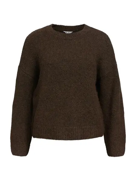 OBJECT Sveter 'OBJSaggia'  tmavohnedá