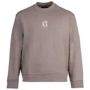 ARMANI EXCHANGE Mikina  svetlohnedá / biela