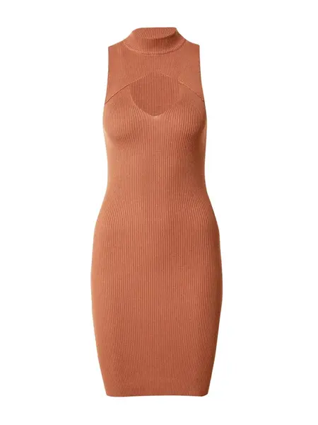 Urban Classics Pletené šaty  hnedá