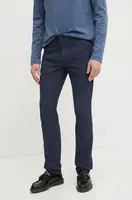 Kalhoty BOSS Orange pánské, tmavomodrá barva, jednoduché, 50531123