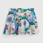 Bielo-modrá dievčenská kvetovaná kraťasová sukňa GAP