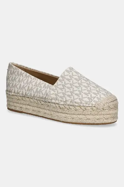 Espadrilky MICHAEL Michael Kors Lynn béžová barva, na platformě, 40S5LYFP1B.150