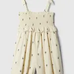 Béžový dievčenský vzorovaný overal GAP