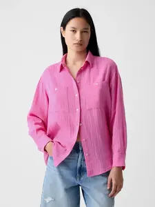 GAP Mušelínová košile oversize - Dámské