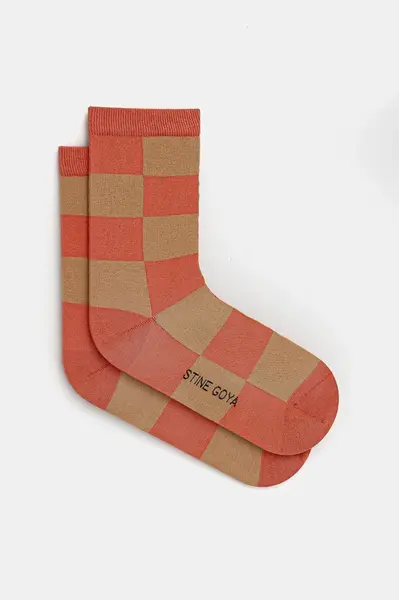 Ponožky Stine Goya dámské, oranžová barva, SG-SS25-A011-2288