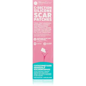 MomCare by Lina C-Section Silicone Scar Patches silikonové náplasti na jizvy po císařském řezu velikost S-M 3x15 cm 3 ks