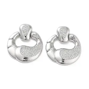 Brass with Cubic Zirconia Pendants