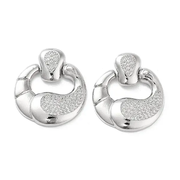 Brass with Cubic Zirconia Pendants