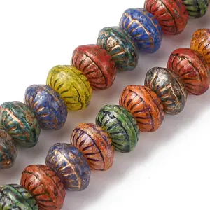 Painted Glass Beads Strands