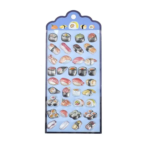 Epoxy Resin 3D Puffy Self Adhesive Stickers