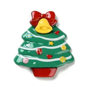 Christmas Theme Opaque Resin Cabochons