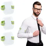 4Pcs Polyester & PVC Arm Band ID Badge Card Holder