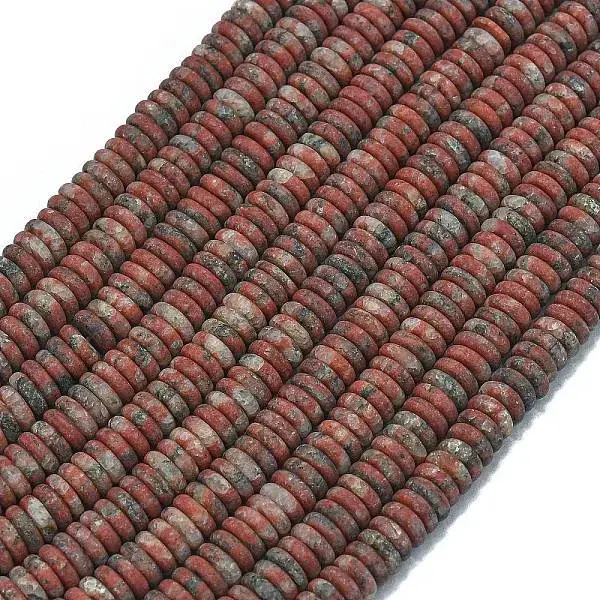 Frosted Natural Sesame Jasper Beads Strands
