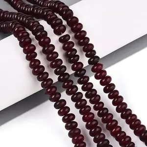 Dyed Natural White Jade Beads Strands