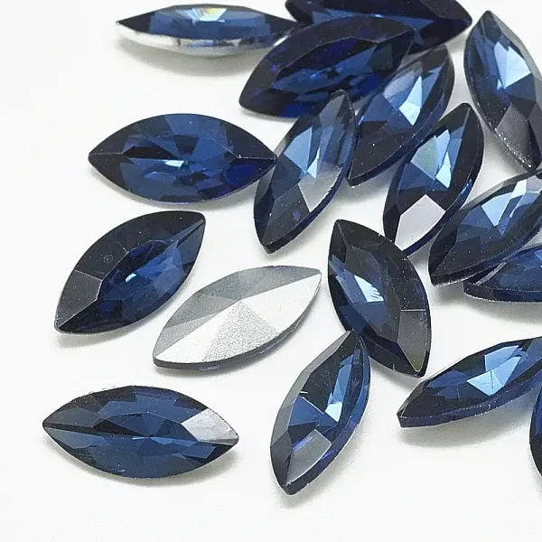 Pointed Back Glass Rhinestone Cabochons
