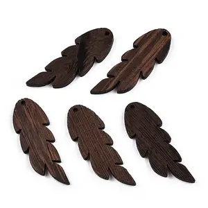 Natural Wenge Wood Pendants
