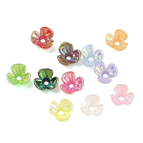 UV Plating Opaque Acrylic Bead Cap